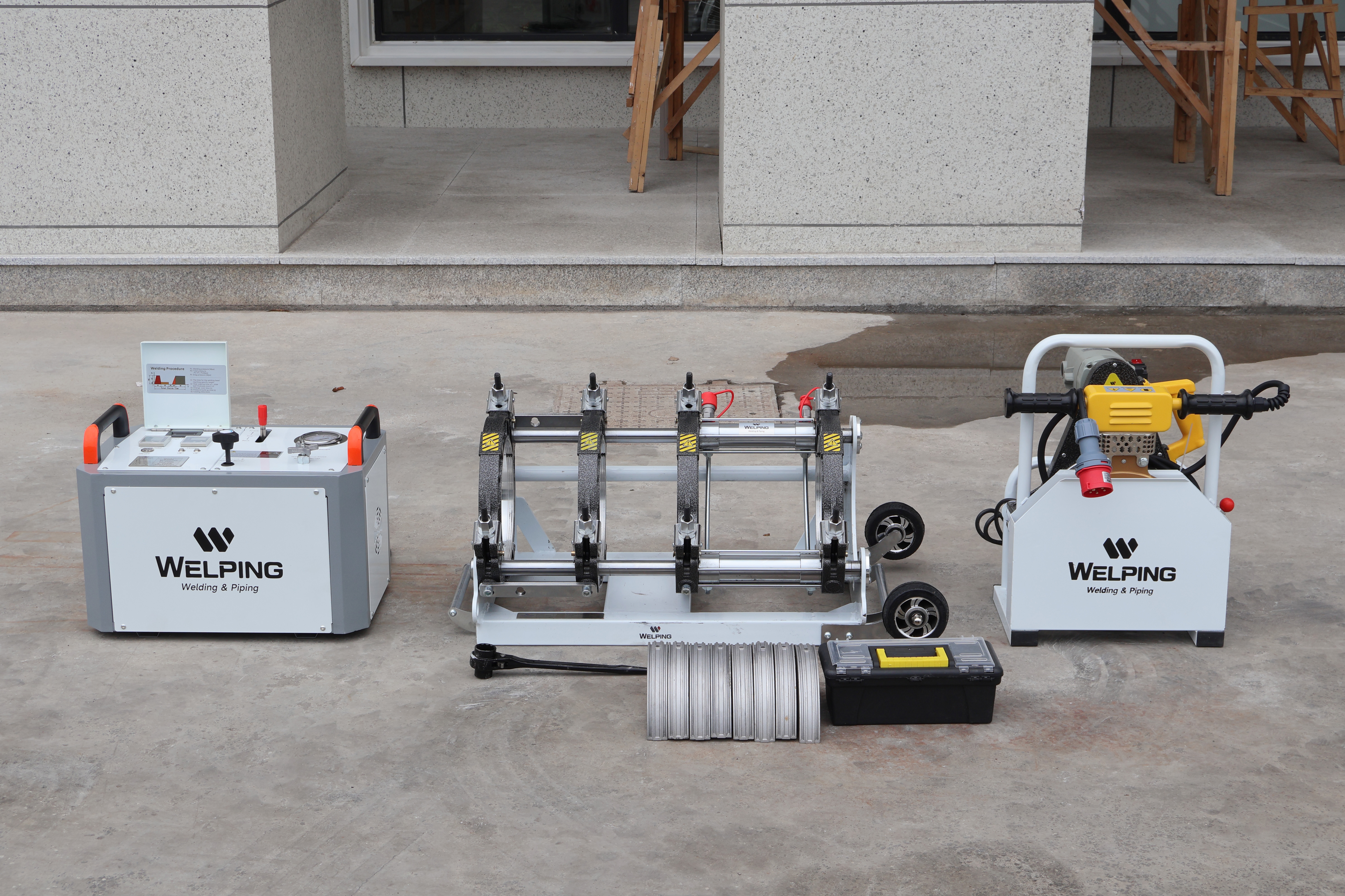 High-End-Serie Hydraulische HDPE-Rohrfusionsschweißmaschine WP250A Pro