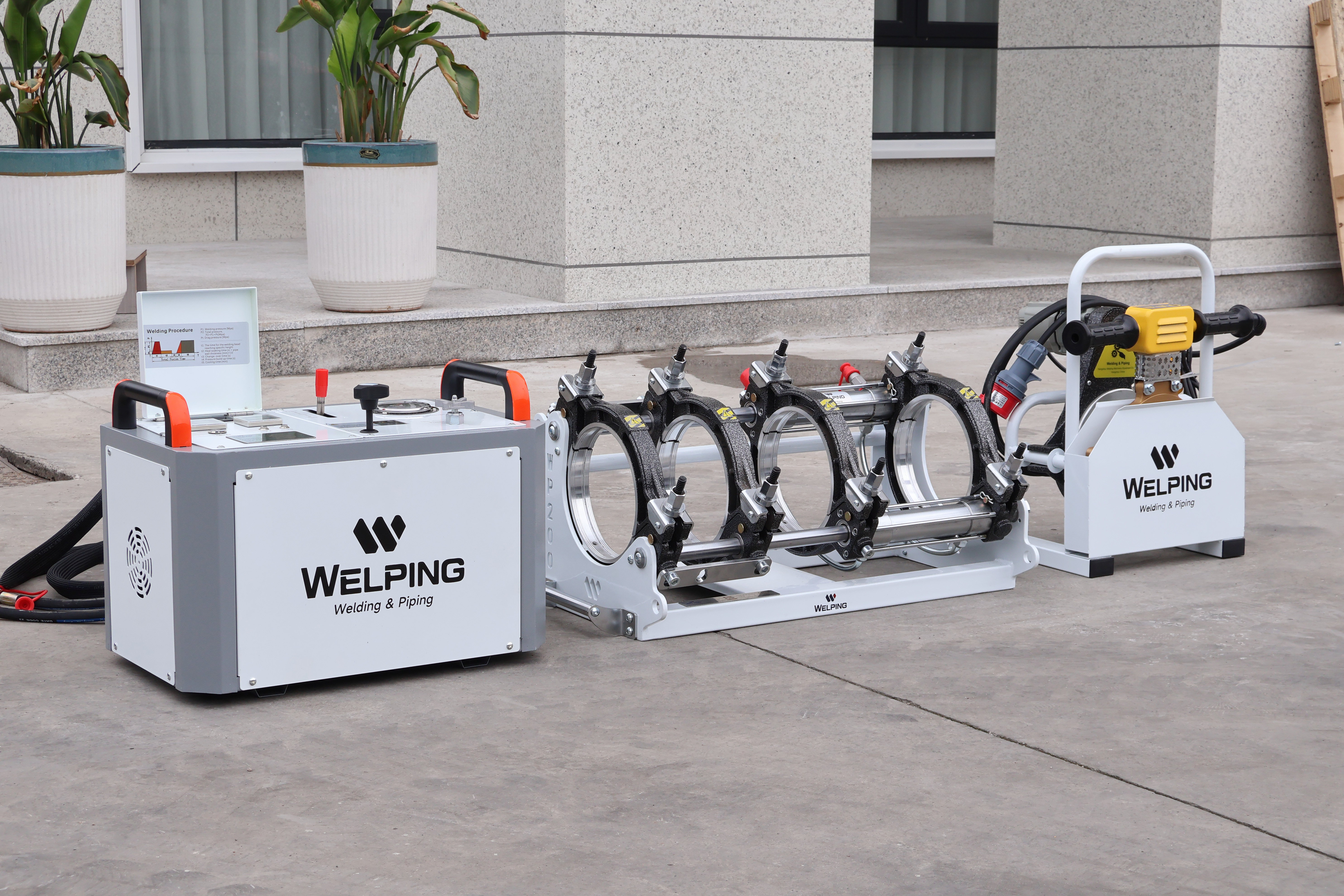High-End-Serie Hydraulische HDPE-Rohrfusionsschweißmaschine WP200A Pro